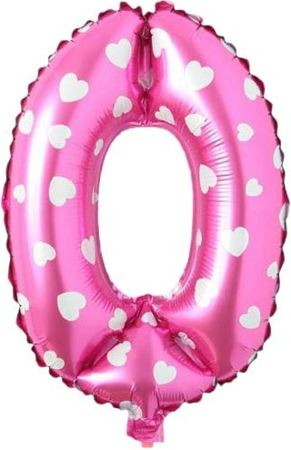 0 - RAKAM 16 İNC PEMBE RENK BALON 36 CM balon