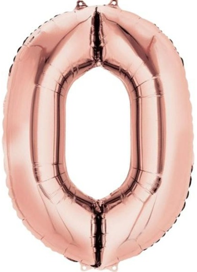 0 - RAKAM 40 İNC ROSEGOLD RENK BALON 100 CM balon