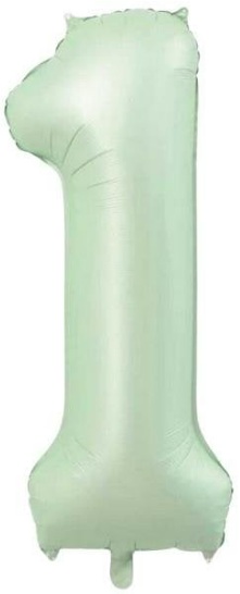 1 - RAKAM 34 İNC RETRO YEŞİL RENK BALON 76 CM balon