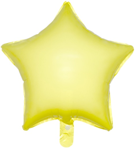 18 İNC YILDIZ MAKARON SARI FOLYO BALON balon