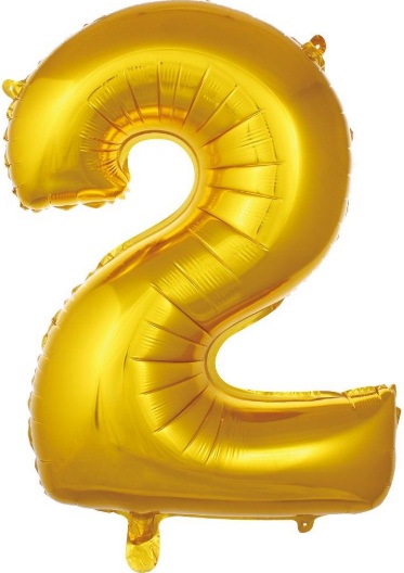 2 - RAKAM 34 İNC GOLD RENK BALON 76 CM balon