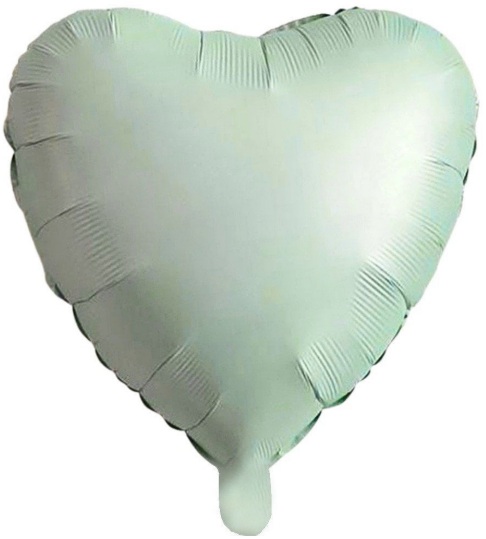 24 İNC KALP RETRO YEŞİL RENK FOLYO BALON balon