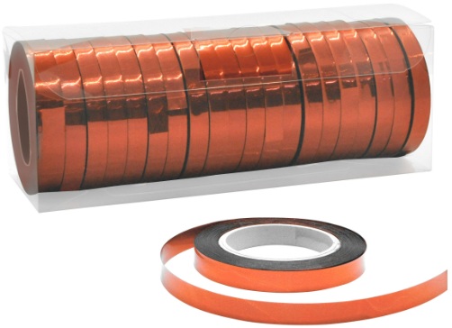 25 MT METALİZE ROSEGOLD RAFYA 20 Lİ balon