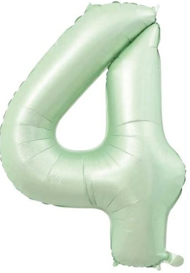 4 - RAKAM 16 İNC RETRO YEŞİL RENK BALON 36 CM balon