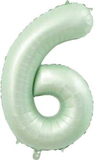 6 - RAKAM 16 İNC RETRO YEŞİL RENK BALON 36 CM balon