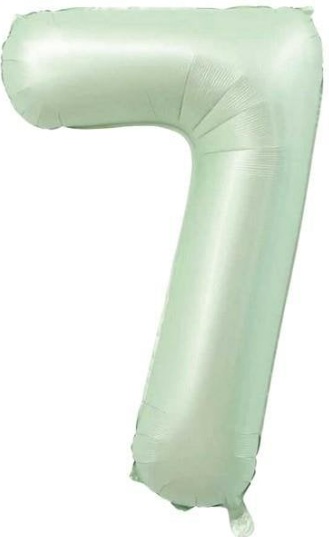 7 - RAKAM 16 İNC RETRO YEŞİL RENK BALON 36 CM balon