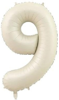 9 - RAKAM 34 İNC KREM RENK BALON 76 CM balon