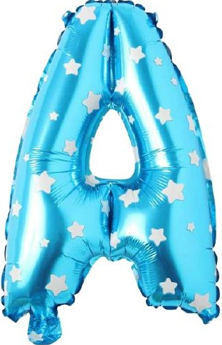 A - HARF 16 İNC MAVİ RENK BALON 36 CM balon