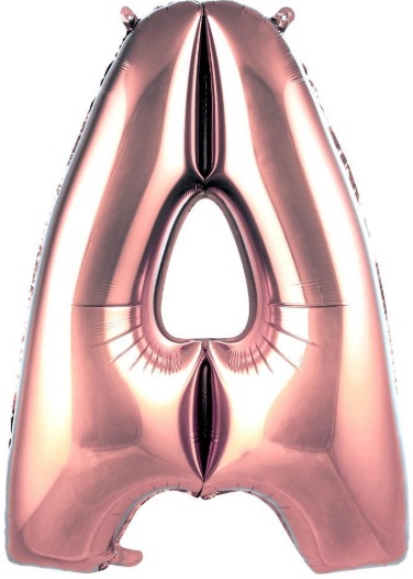 A - HARF 40 İNC ROSEGOLD RENK BALON 100 CM balon