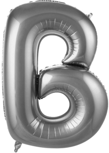 B - 40 İNC GÜMÜŞ RENK BALON 100 CM balon