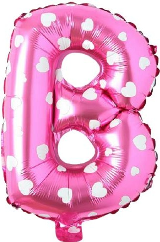 B - HARF 16 İNC PEMBE RENK BALON 36 CM balon