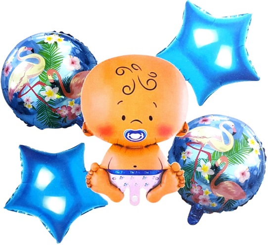 BEBEK MAVİ 5Lİ SET BALON balon