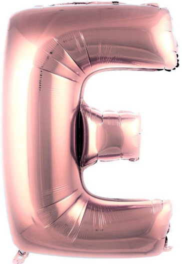E - HARF 40 İNC ROSEGOLD RENK BALON 100 CM balon