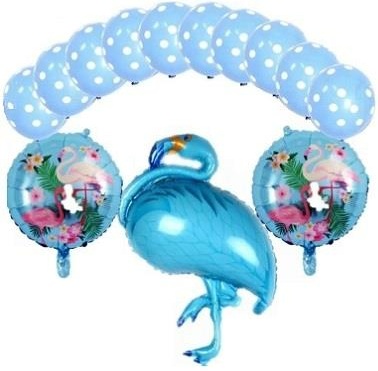 FLAMİNGO MAVİ (LATEX) SET BALON balon