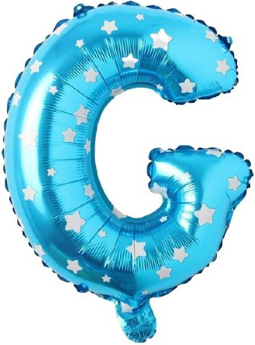 G - HARF 16 İNC MAVİ RENK BALON 36 CM balon