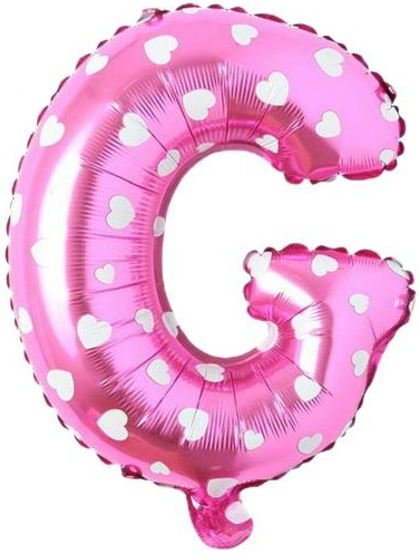 G - HARF 16 İNC PEMBE RENK BALON 36 CM balon