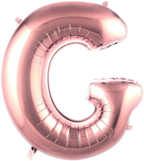 G - HARF 40 İNC ROSEGOLD RENK BALON 100 CM balon