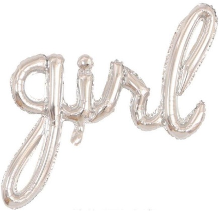 GİRL GÜMÜŞ FOLYO BALON balon