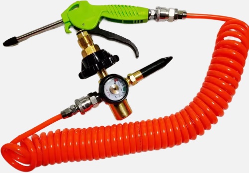 HELYUM GAZI REGÜLATÖRÜ HAVA TABANCALI ÇİFT ÇIKIŞLI balon