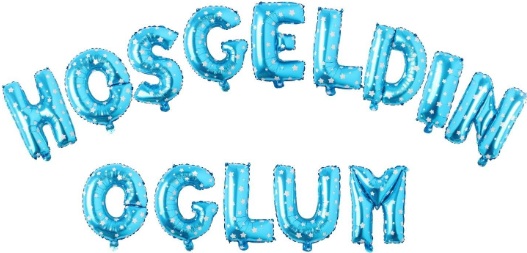 HOŞGELDİN OĞLUM MAVİ SET BALON balon