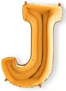 J - HARF 34 İNC GOLD RENK BALON 76 CM balon