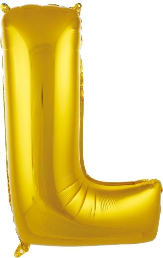 L - HARF 34 İNC GOLD RENK BALON 76 CM balon