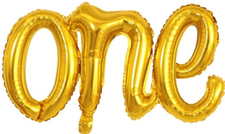 ONE GOLD FOLYO BALON balon