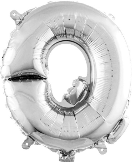 Q - 40 İNC GÜMÜŞ RENK BALON 100 CM balon