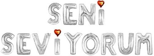 SENİ SEVİYORUM GÜMÜŞ SET BALON balon