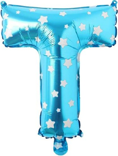 T - HARF 16 İNC MAVİ RENK BALON 36 CM balon