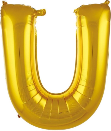 U - 40 İNC GOLD RENK BALON 100 CM balon