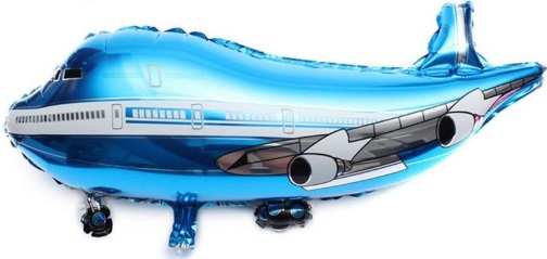 UÇAK MAVİ FOLYO BALON balon