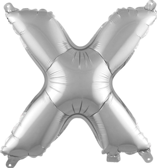 X - 40 İNC GÜMÜŞ RENK BALON 100 CM balon