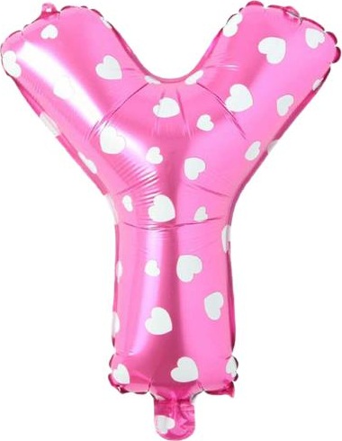 Y - HARF 16 İNC PEMBE RENK BALON 36 CM balon