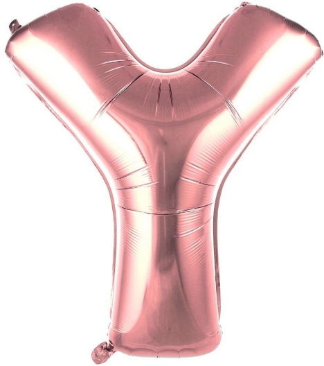 Y - HARF 40 İNC ROSEGOLD RENK BALON 100 CM balon