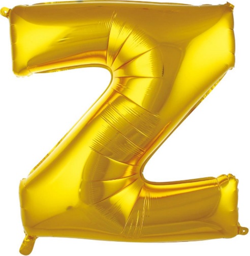 Z - HARF 34 İNC GOLD RENK BALON 76 CM balon